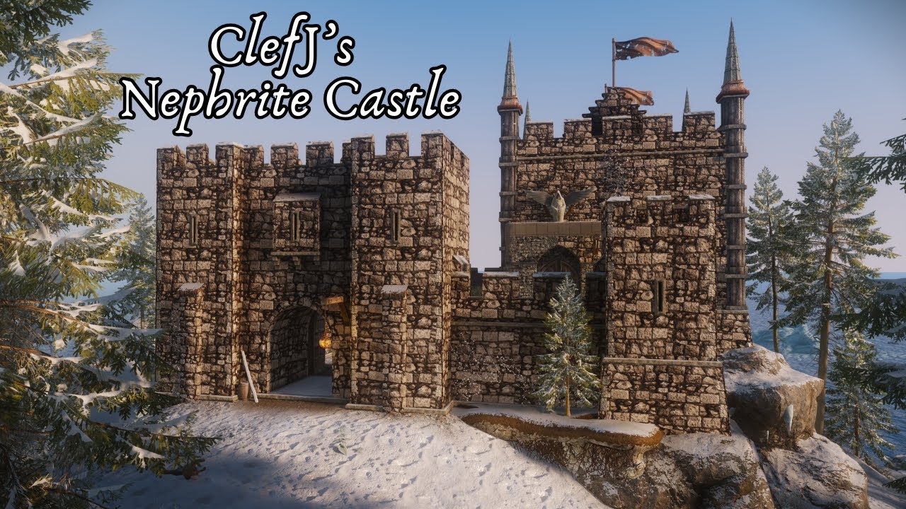 Nephrite Castle от ClefJ, мод Skyrim Medieval Home для Xbox и ПК (AE/SE/LE)