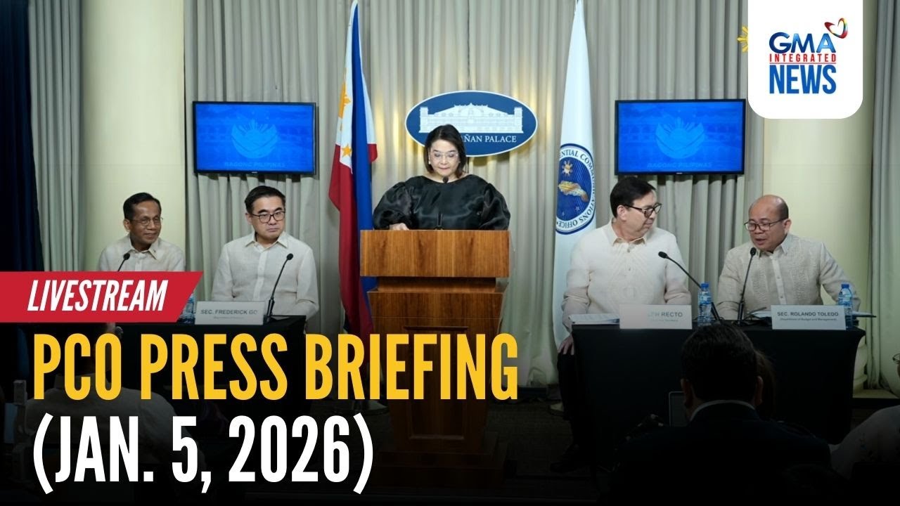LIVE - PCO press briefing (Jan. 5, 2026) - Replay | GMA Integrated News
