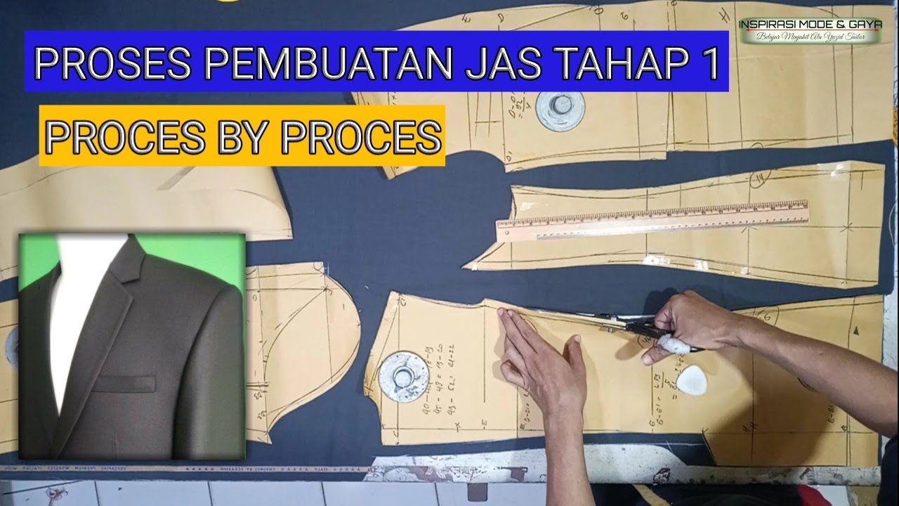 MUDAH MOTONG JAS |JAS PRIA TAHAP 1 |suit pattern bespoke tailoring