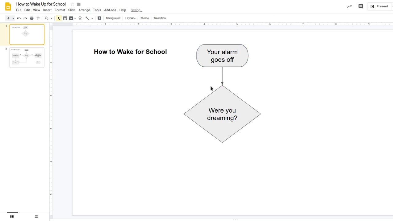 Flowcharts in Google Slides