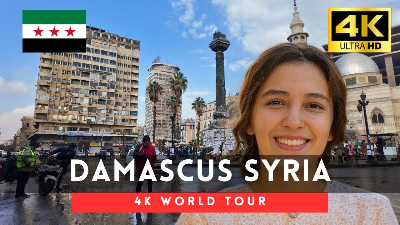 Syria walking tour - 4 hours Damascus downtown walk 4k 60fps
