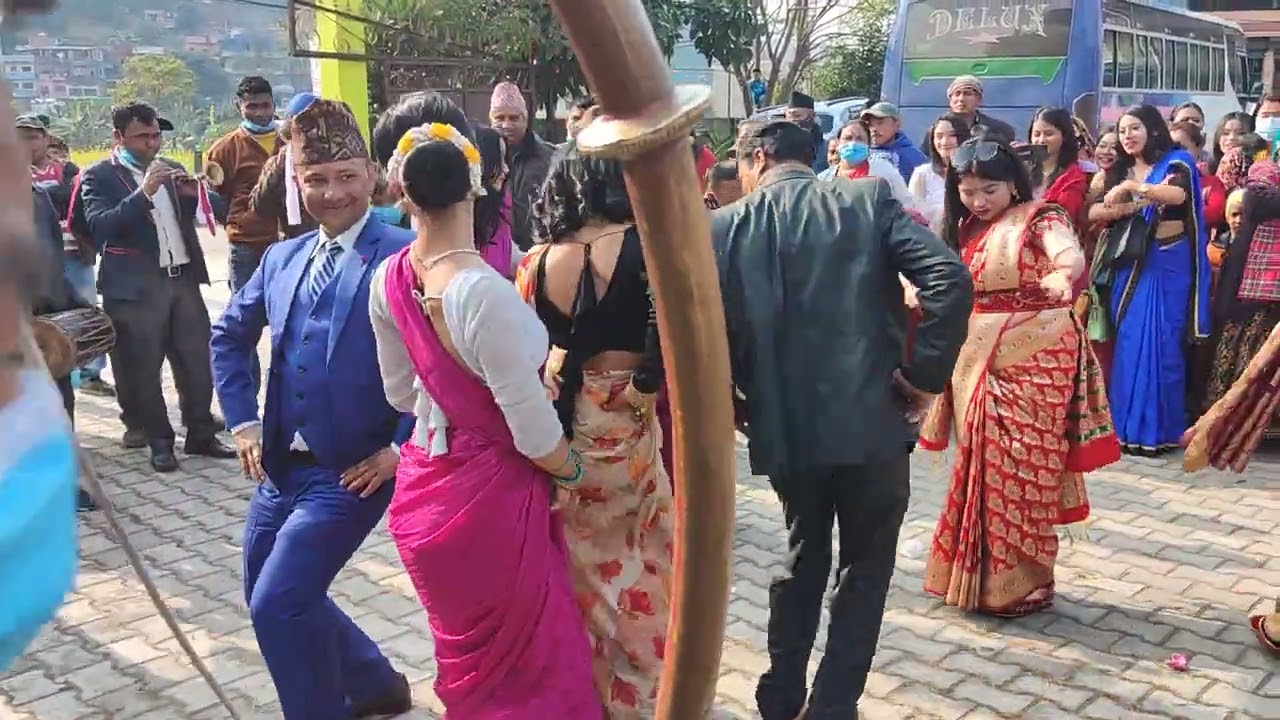 wedding!!Nepali dance!!panche Baja