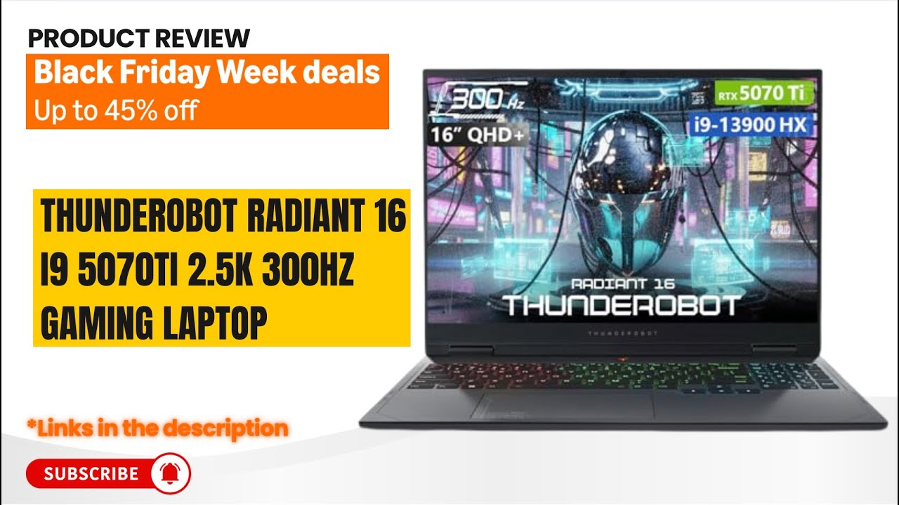 Обзор Thunderobot Radiant 16 i9 5070Ti &mdash; БЕЗУМНЫЙ игровой ноутбук с частотой 300 Гц и разрешением...