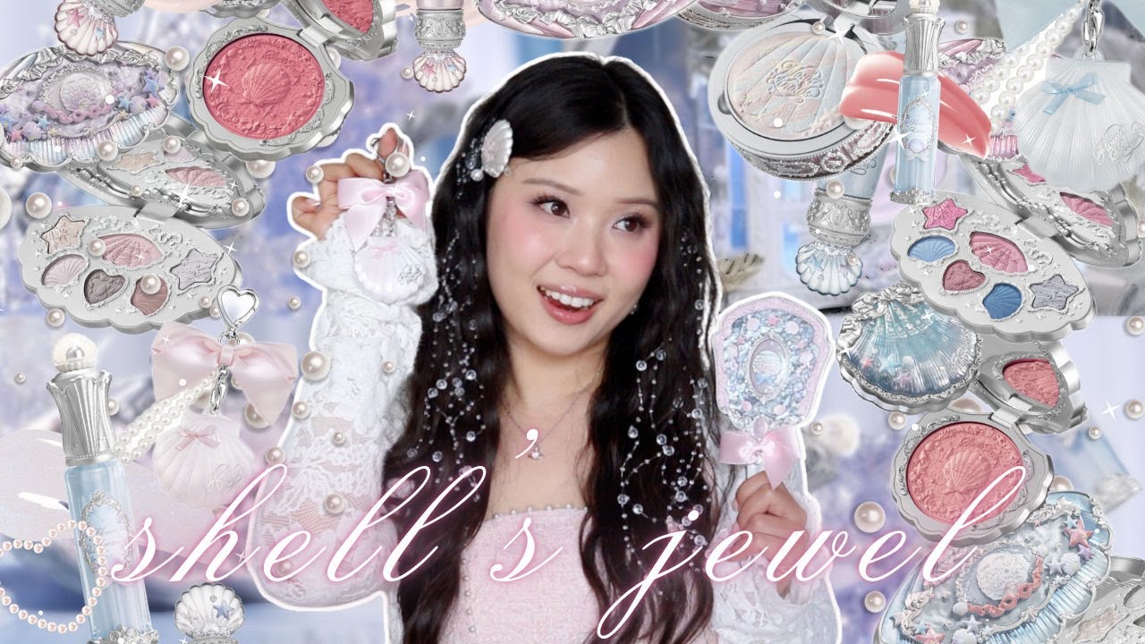 FLOWER KNOWS SHELL'S JEWEL 🐚🫧 full collection review, comparisons + swatches!