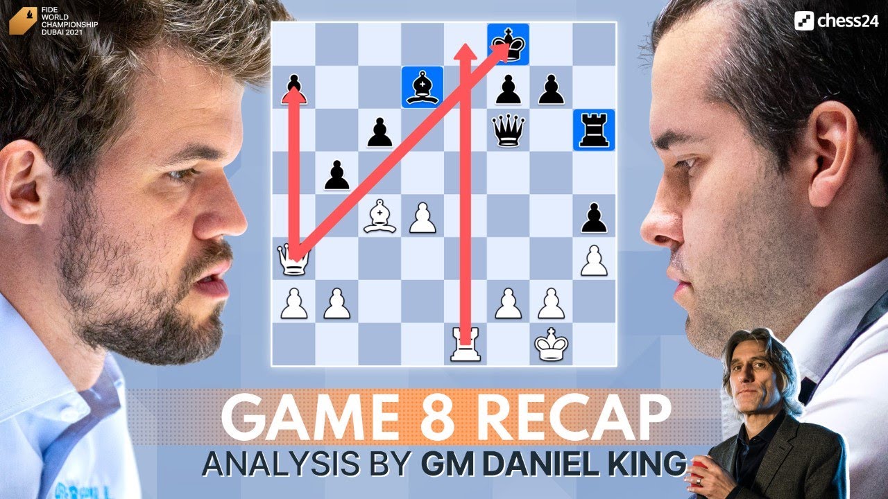 Carlsen vs Nepomniachtchi Game 8 | World Chess Championship 2021 | Recap