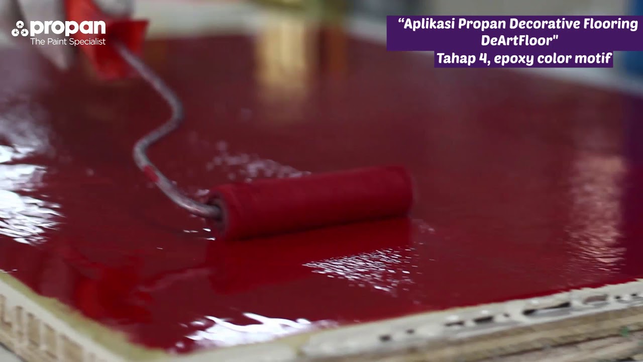 Cat Epoxy lantai, Keramik polos menjadi sangat artistik. Propan Cerakote combi Polyfloor Epoxy