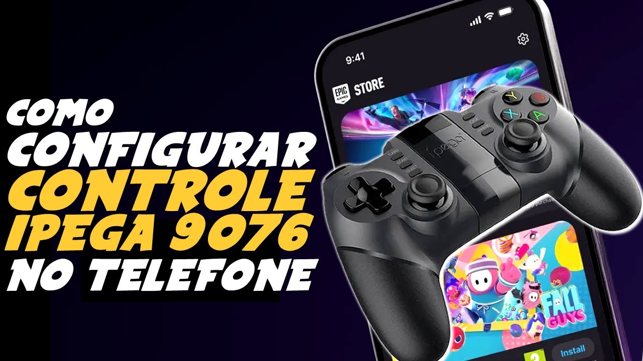 Como CONFIGURAR o CONTROLE IPEGA 9076 para JOGOS no TELEFONE