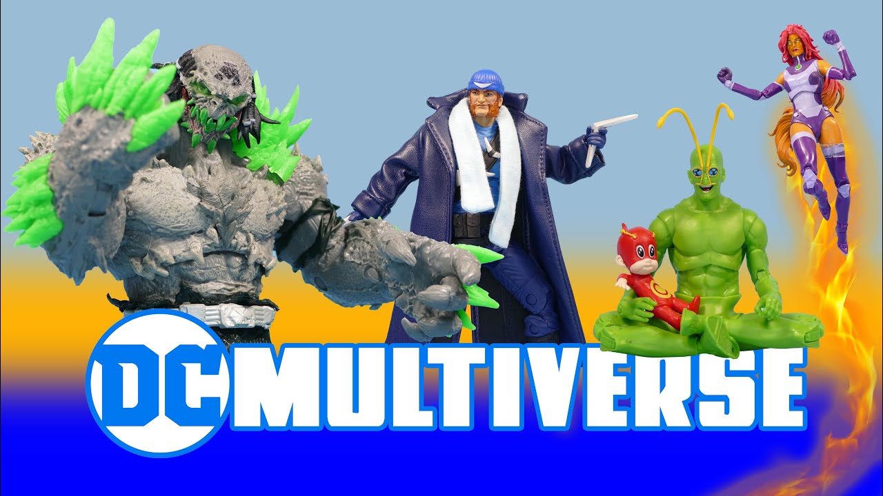 McFarlane DC Multiverse Krytonite Doomsday, Ambush Bug, Starfire, Captain Boomerang