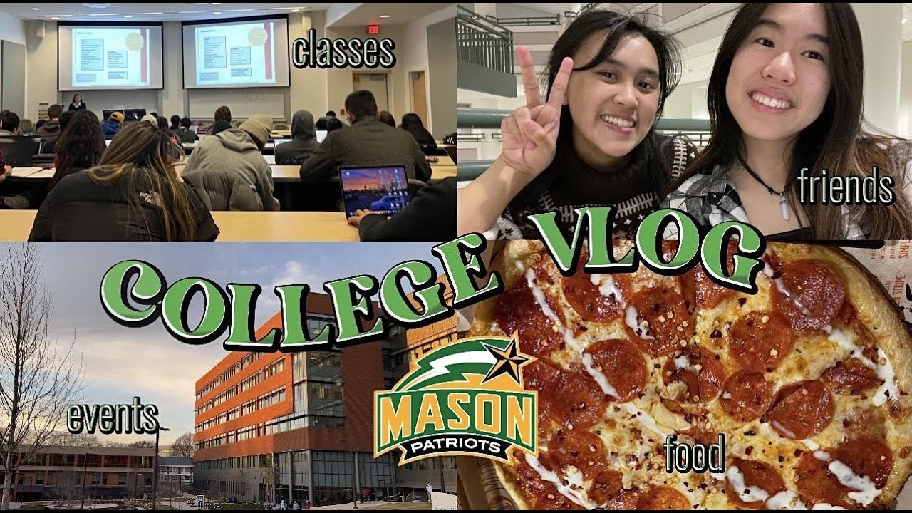 College Vlog: George Mason University (Spring 2023) | Food | Classes | Friends