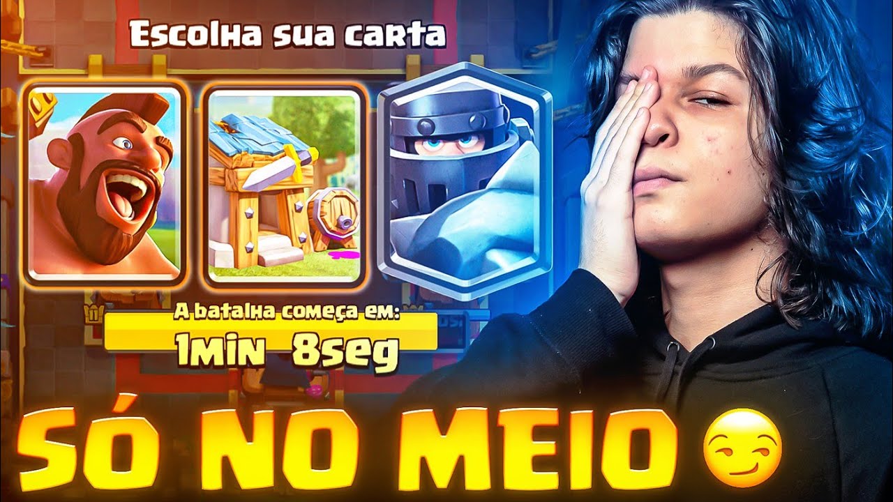 SÓ POSSO ESCOLHER A CARTA DO MEIO NO TORNEIO GLOBAL DO CLASH ROYALE!