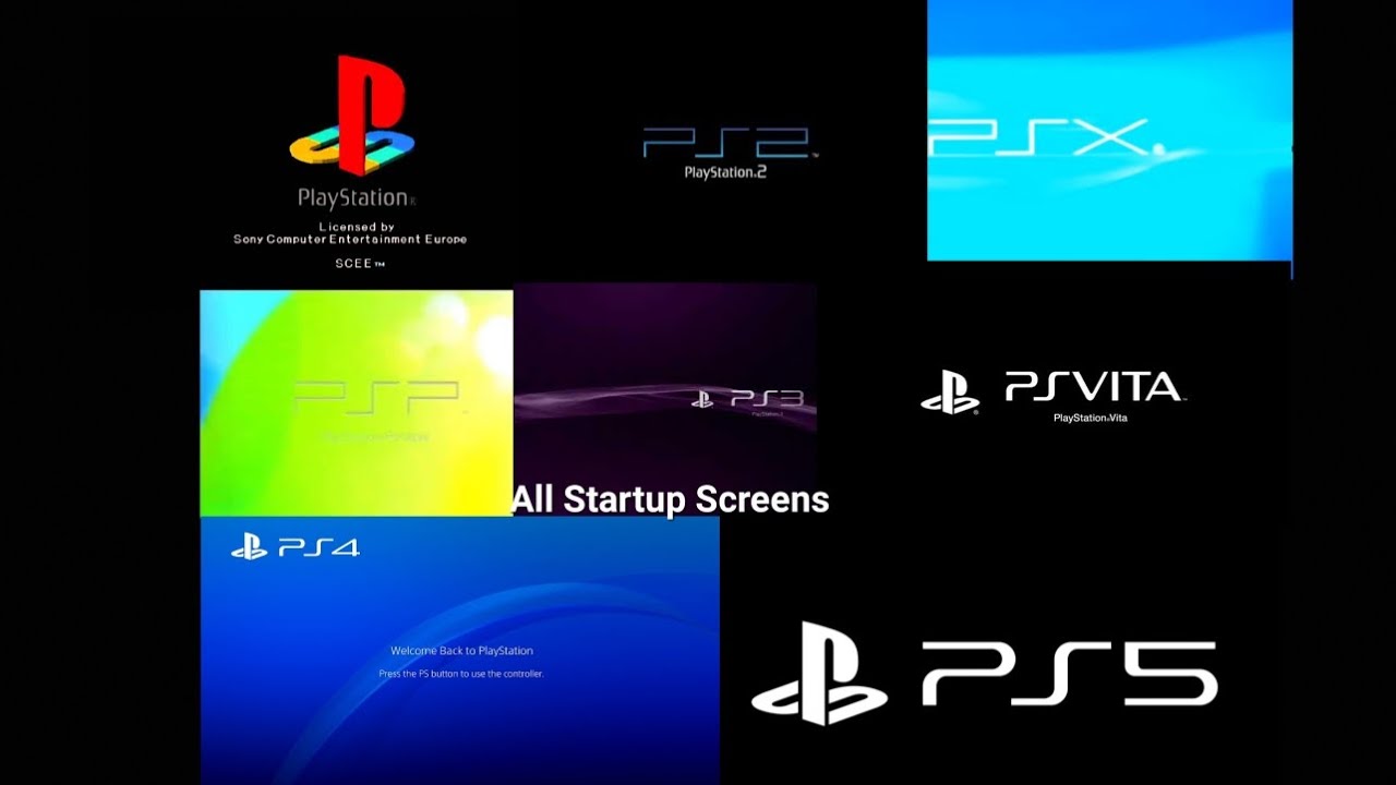 All Playstation Startup Screens Including Different Startups (1994-2020)