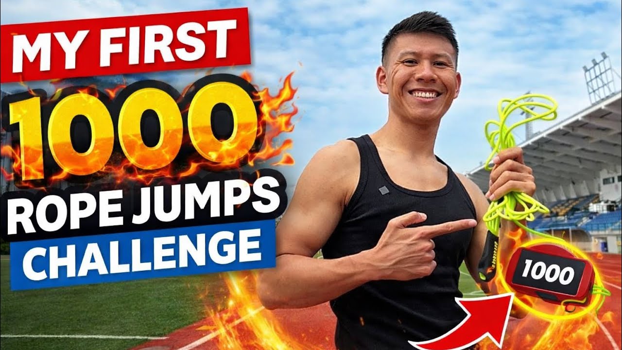 First 1000 steps of rope jumping 