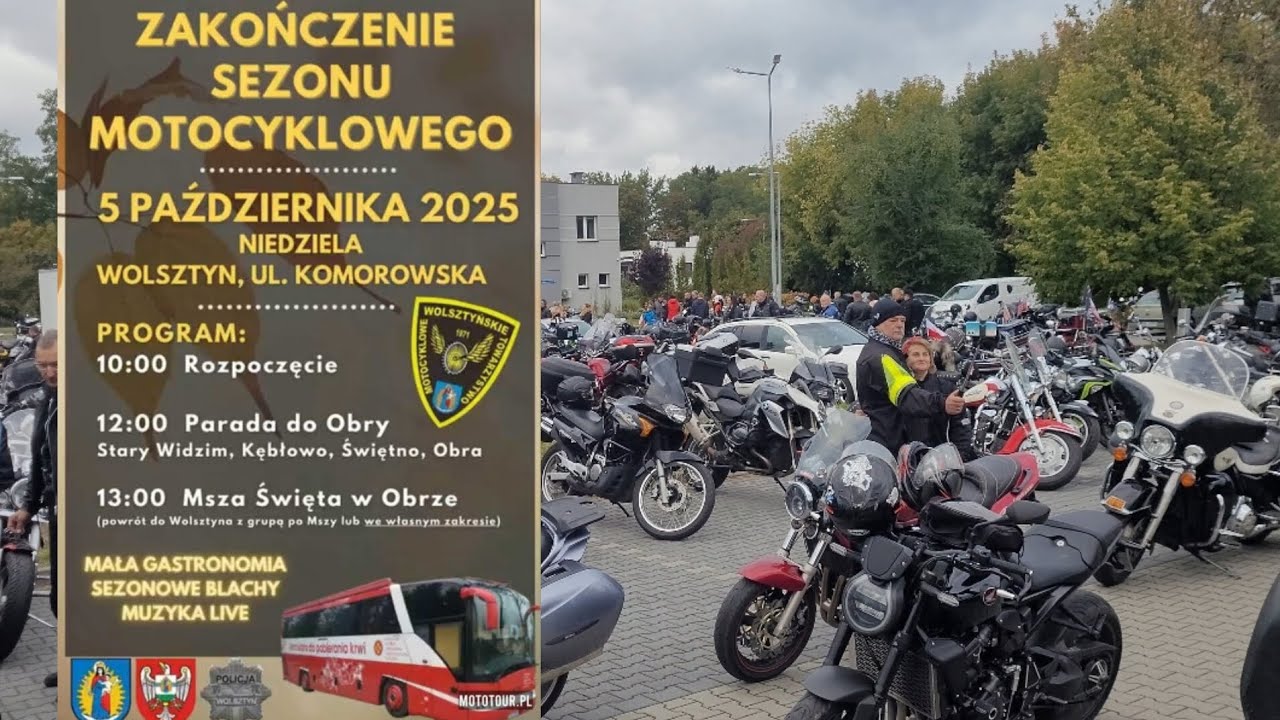 Zakończenie sezonu motocyklowego Wolsztyn 5.10.2025