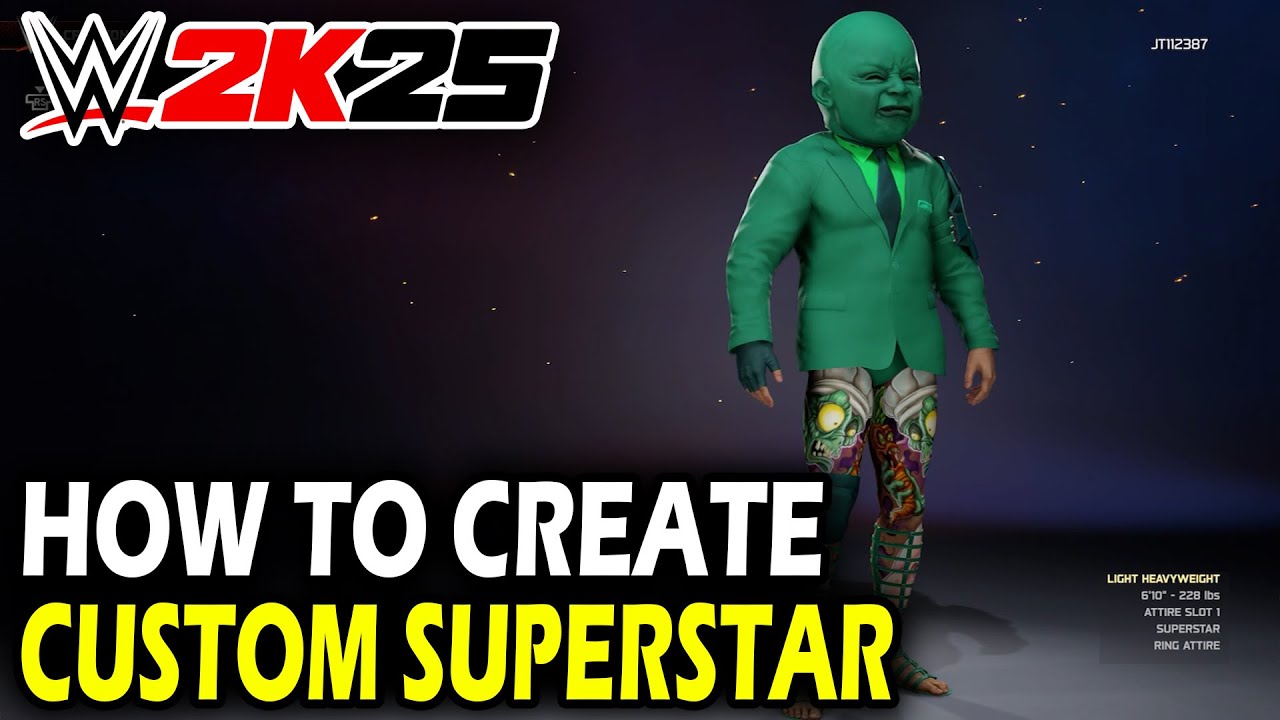 How to Create a Custom Superstar in WWE 2k25