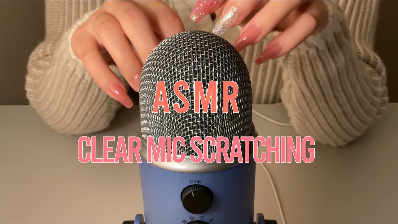 ASMR Clear mic Scratching with nails ( no talking)