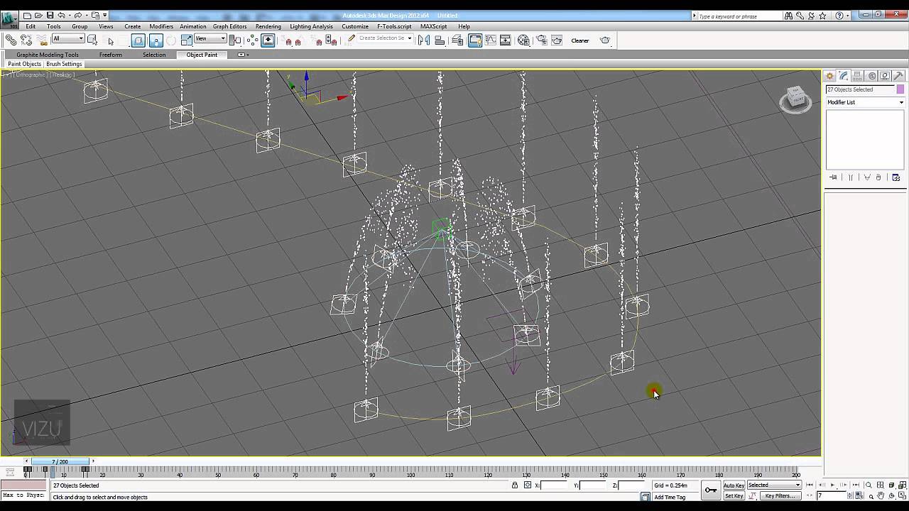 Vizu-How to make dancing fountain in 3ds Max (Part 2)