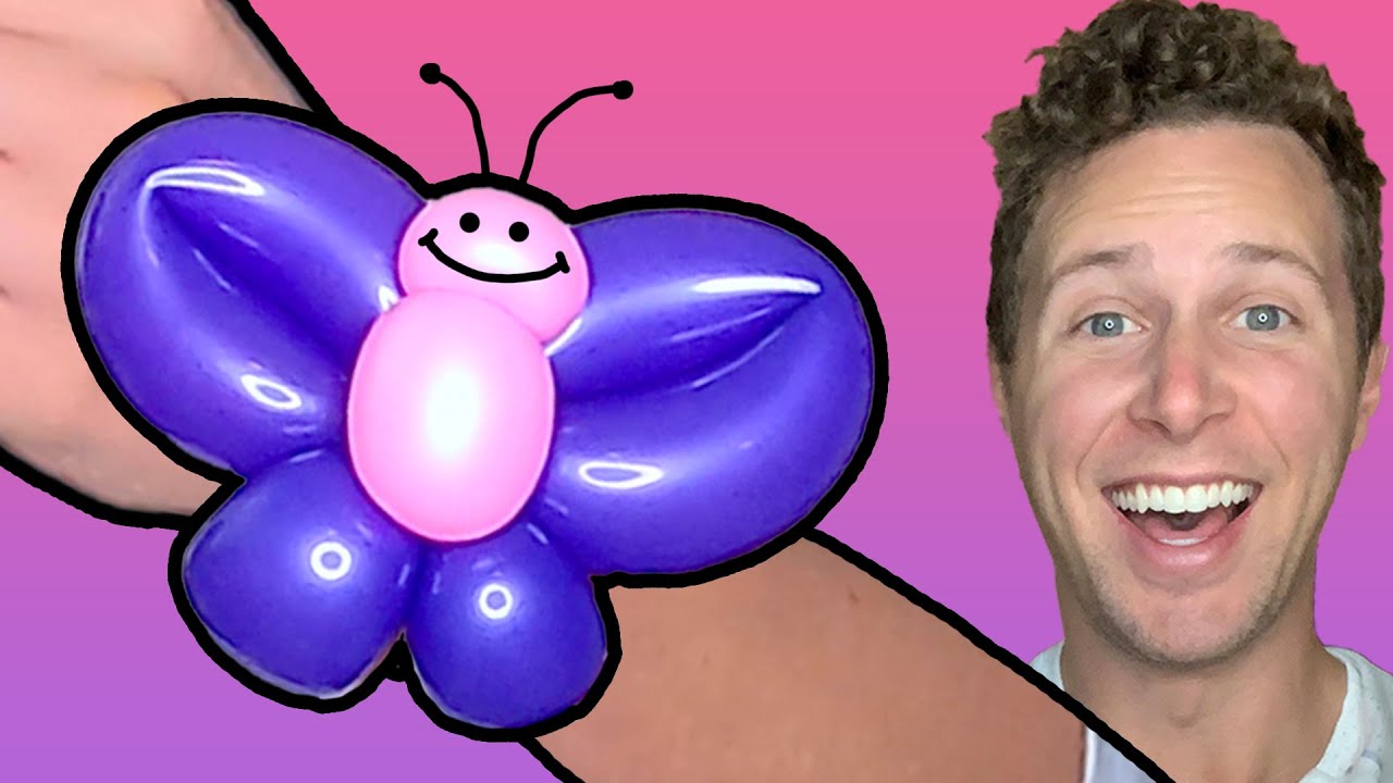 Balloon Butterfly Bracelet - Balloon Twisting Tutorial (How to Make)