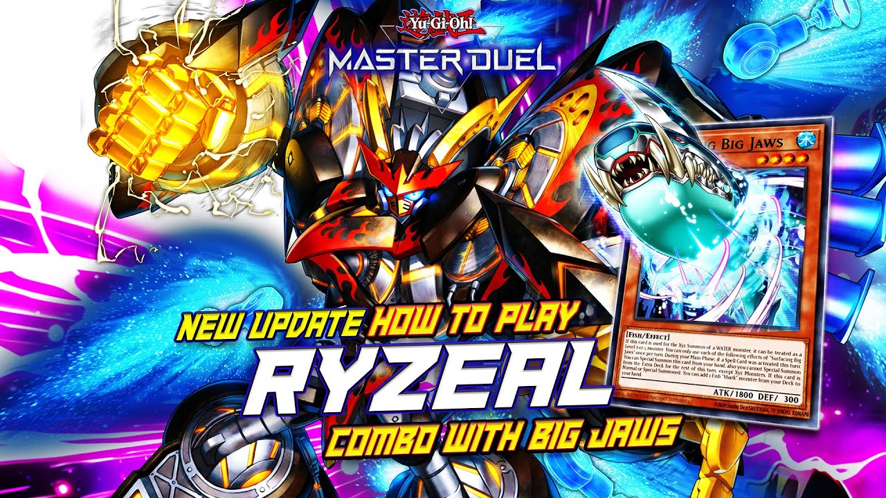 MASTER DUEL - HOW TO PLAY! COMBO RYZEAL DECK WITH BIG JAWS - POWER OF THE SEA