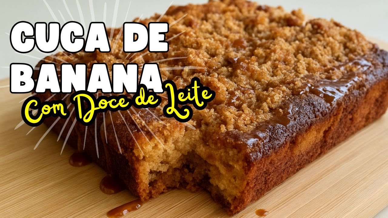 A Melhor Cuca Caseira: Banana + Doce de Leite! 🤎