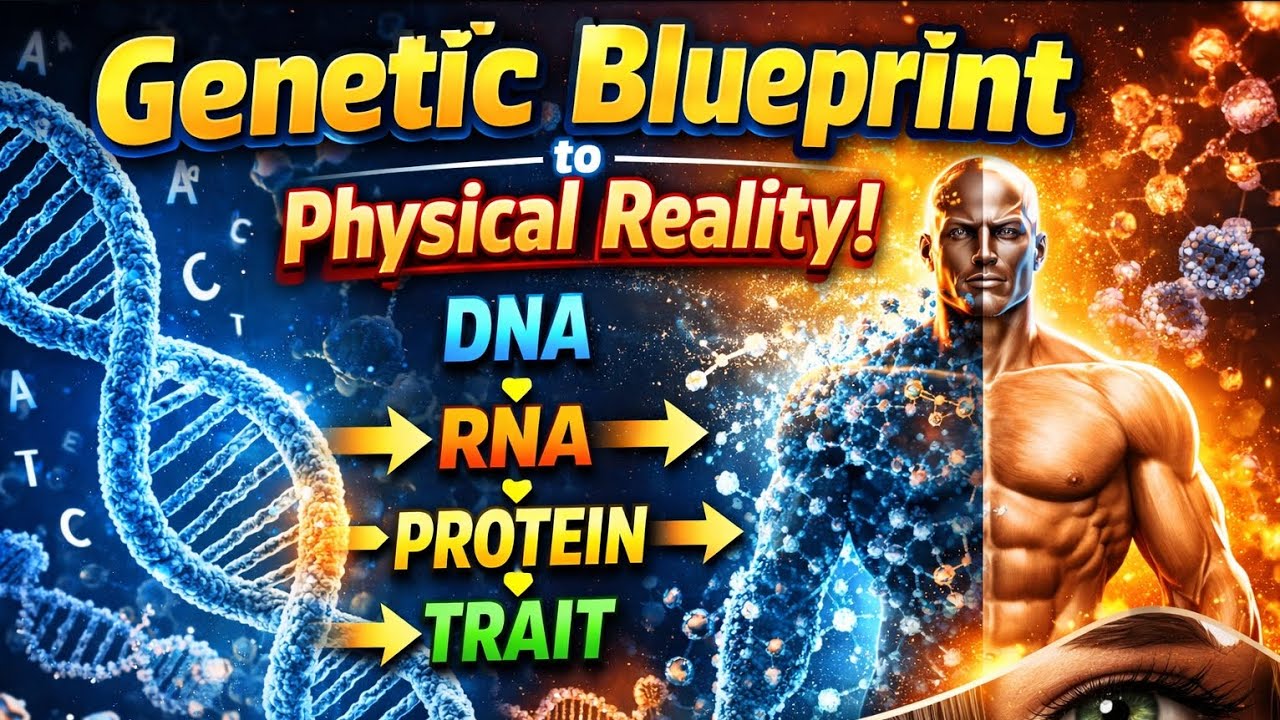 رحلة التخليق الجزيئي gene expressions from dna to you✨💥🧬