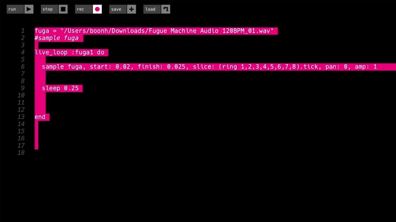 SONIC PI [WALKTHROUGH TUTORIAL] - Non-Linear Sampling Part 1 (2023)
