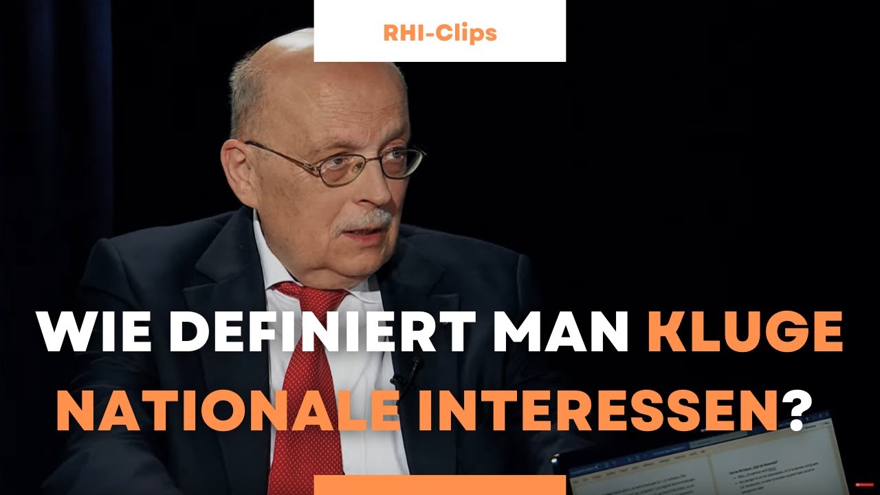 Prof. Joachim Krause. Wie definiert man kluge Nationale Interessen?