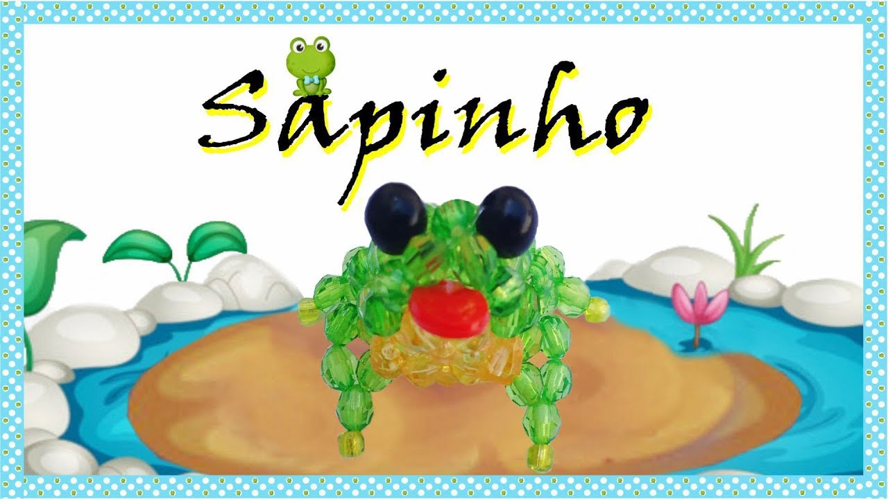Sapinho de Pérolas - Tutorial Passo a Passo