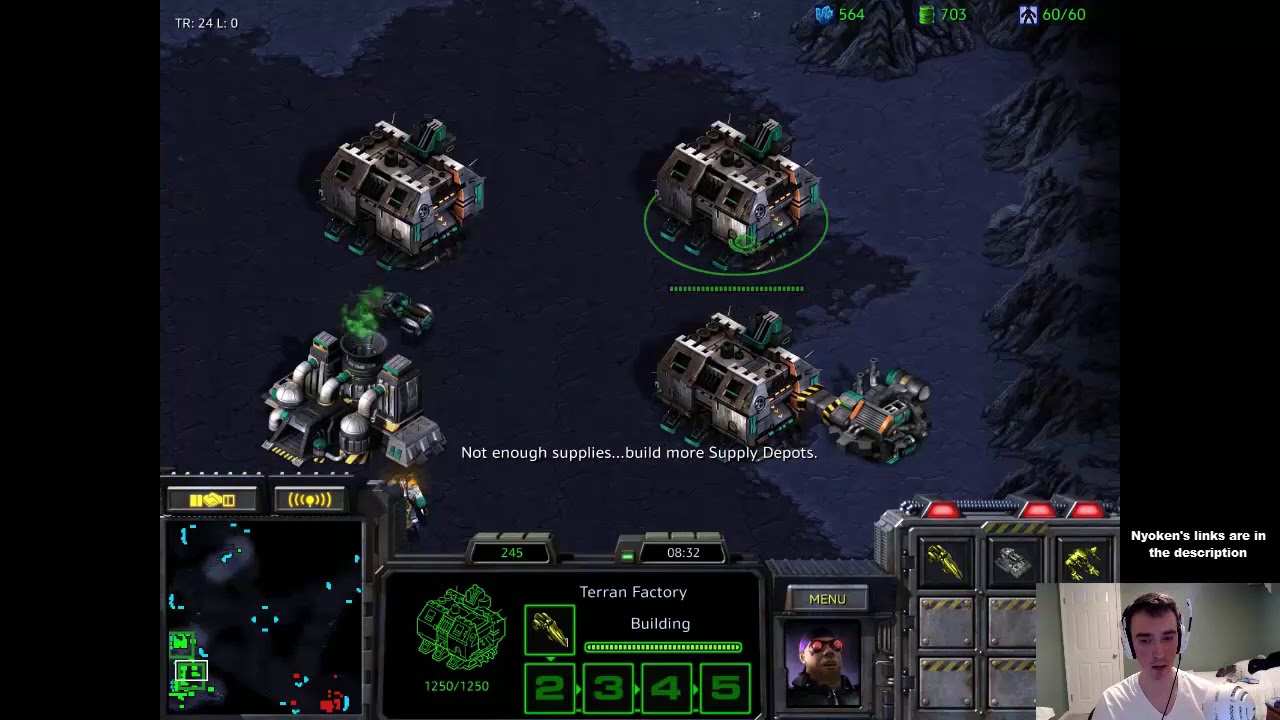 StarCraft Remastered - 1v1 Nyoken's Games of SC:R (T) vs Battousai[NaS] (P) Gladiator