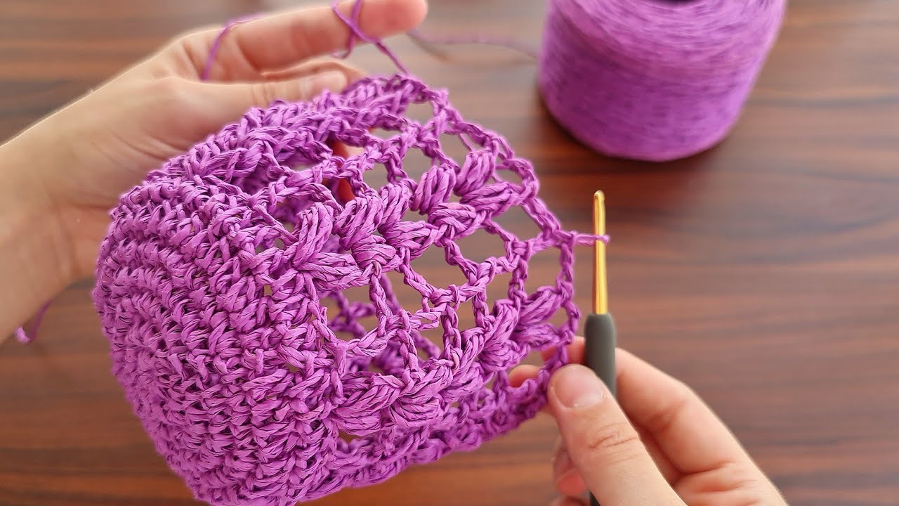 SUPERB BEAUTIFUL 😉 MUY BONİTO Super easy Very useful crochet decorative hamper making. #crochet