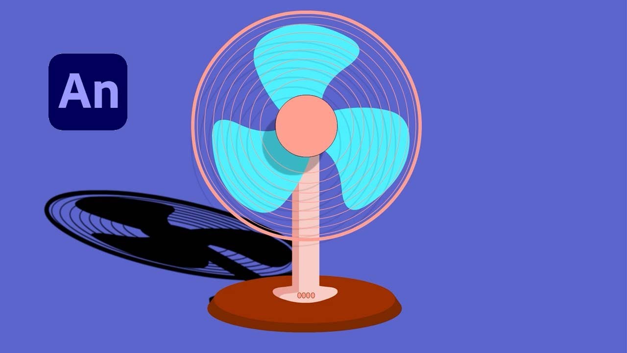 Adobe Animate #54: Animating a Fan Blade - Understanding Rotation and Shadow