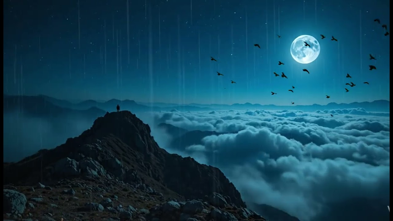 Heavy Rain on Mountain Peaks ASMR 🌧️⛰️ | Natural Sounds for Deep Rest