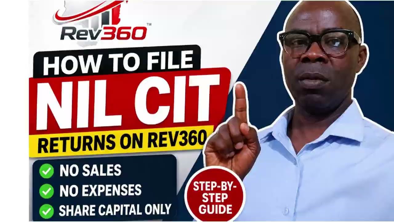 How to File NIl Company Income Tax CIT Return on REV360