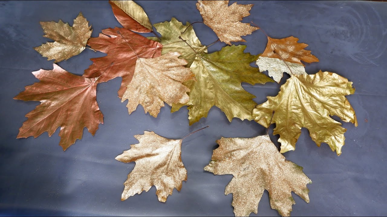 3 MODI PER DECORARE LE FOGLIE VERE