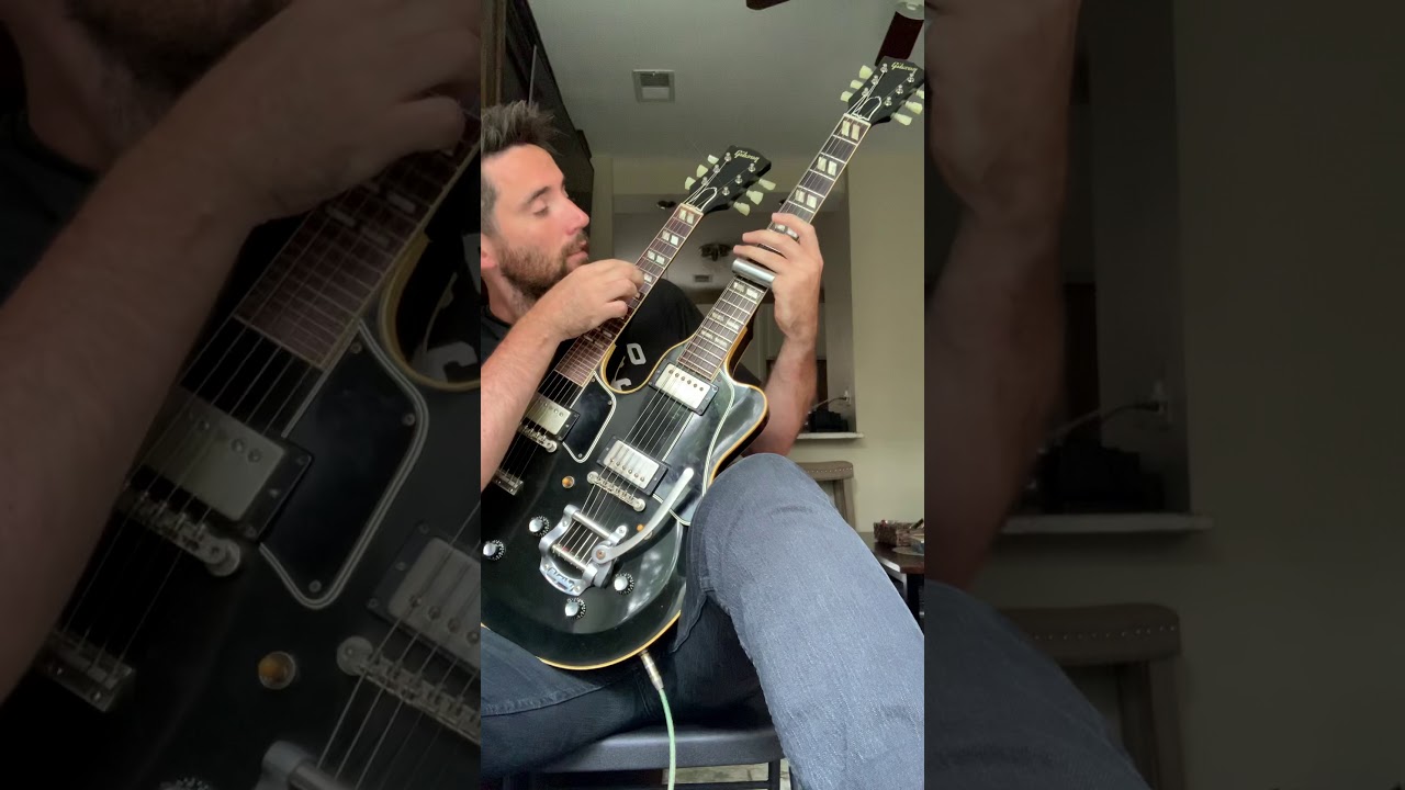 Zeppelinbarnatra double neck jam on Rick Nielsen&rsquo;s super rare Gibson EMS 1235