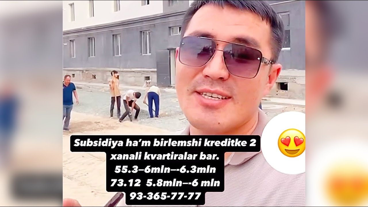 26-mkr Subsidiyag’a Birlemshi kreditke. Kvartiralar satiladi. 93-365-77-77