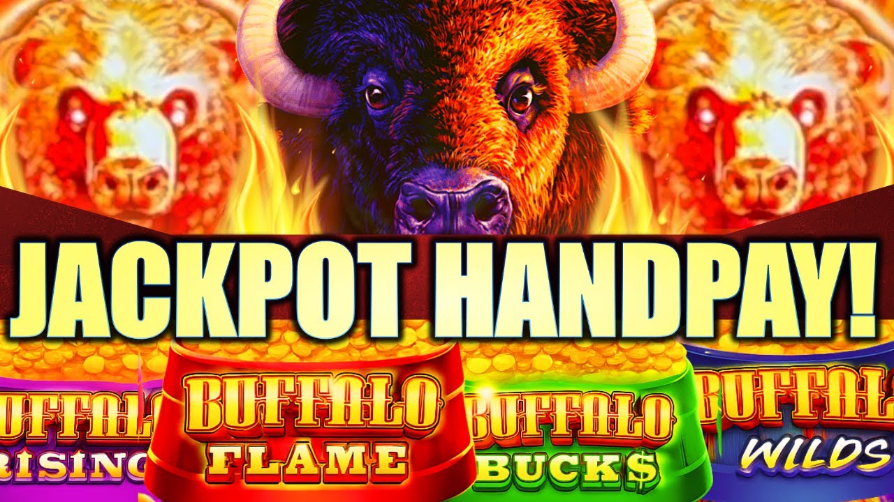 ★JACKPOT HANDPAY!★ BUFFALOES WERE FLAMING! 🦬 MEGA POWER BUFFALO Slot Machine (ARISTOCRAT GAMING)