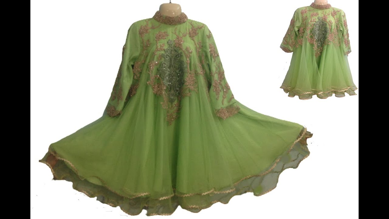 Designer Net Fabric Cut dana Peplum ,Maxi ,Frock  Cutting And Stitching/Stylish Frock