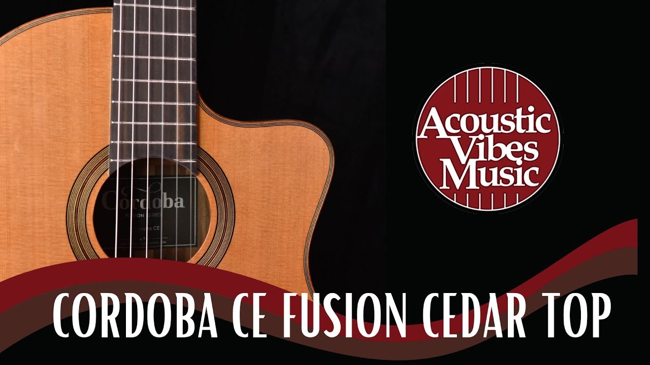 Cordoba Fusion Series-  Cedar Top Guitar [Review/Demo] at Acoustic Vibes Music