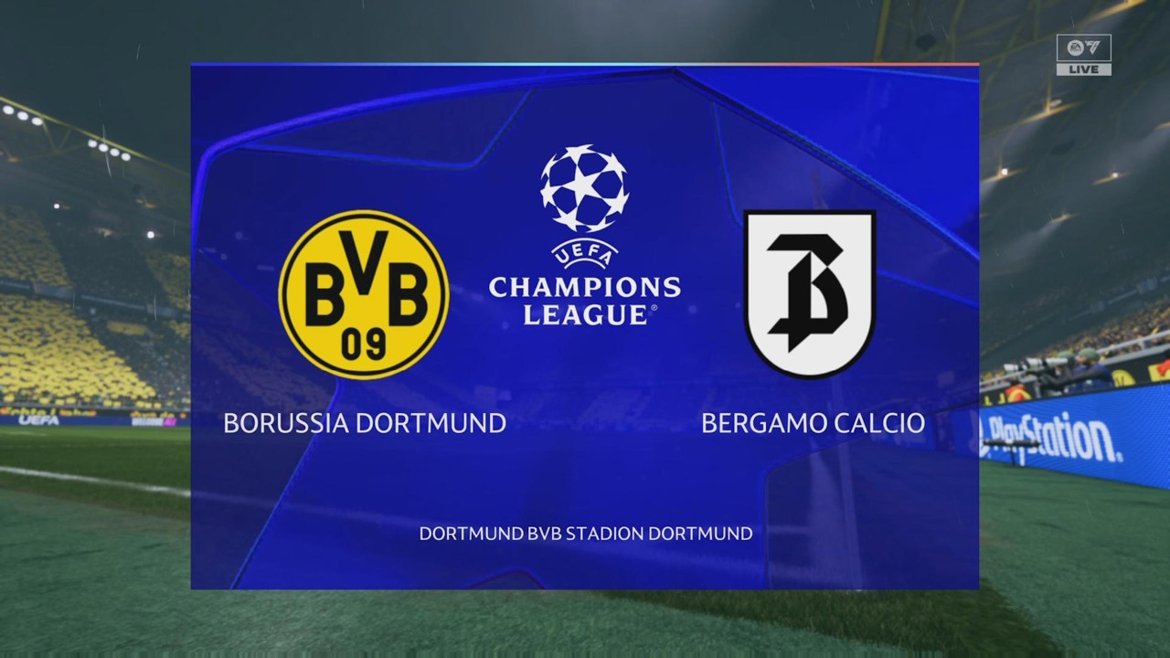 Borussia Dortmund vs Atalanta Champions League Play-off 1st Leg 2026 Prediction Full Gameplay [PS5]