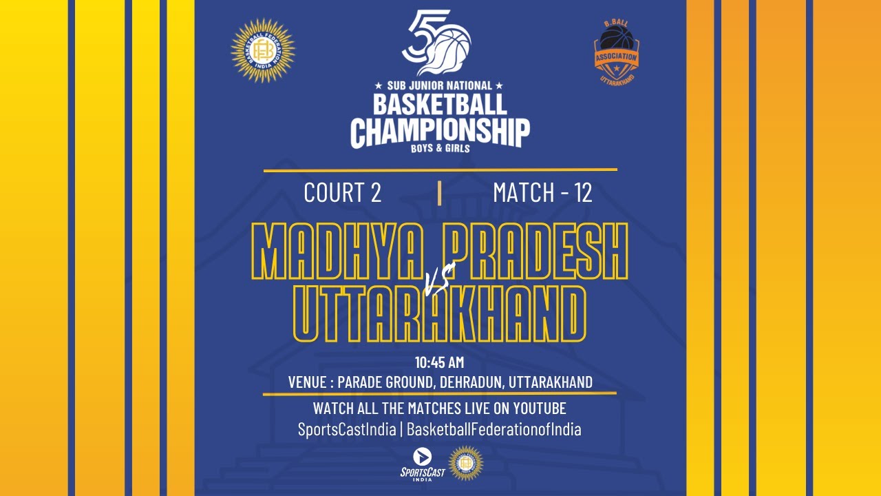 M-12 | MADHYA PRADESH VS UTTARAKHAND | GIRLS | 50TH SUB JUNIOR NATIONAL BASKETBALL CHAMPIONSHIP 2025