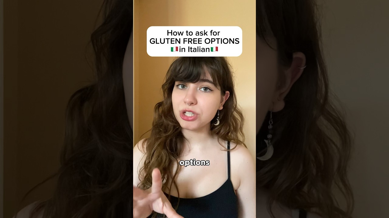 How to ask for gluten-free options in Italian🇮🇹 #learnitalian #italianexpressions