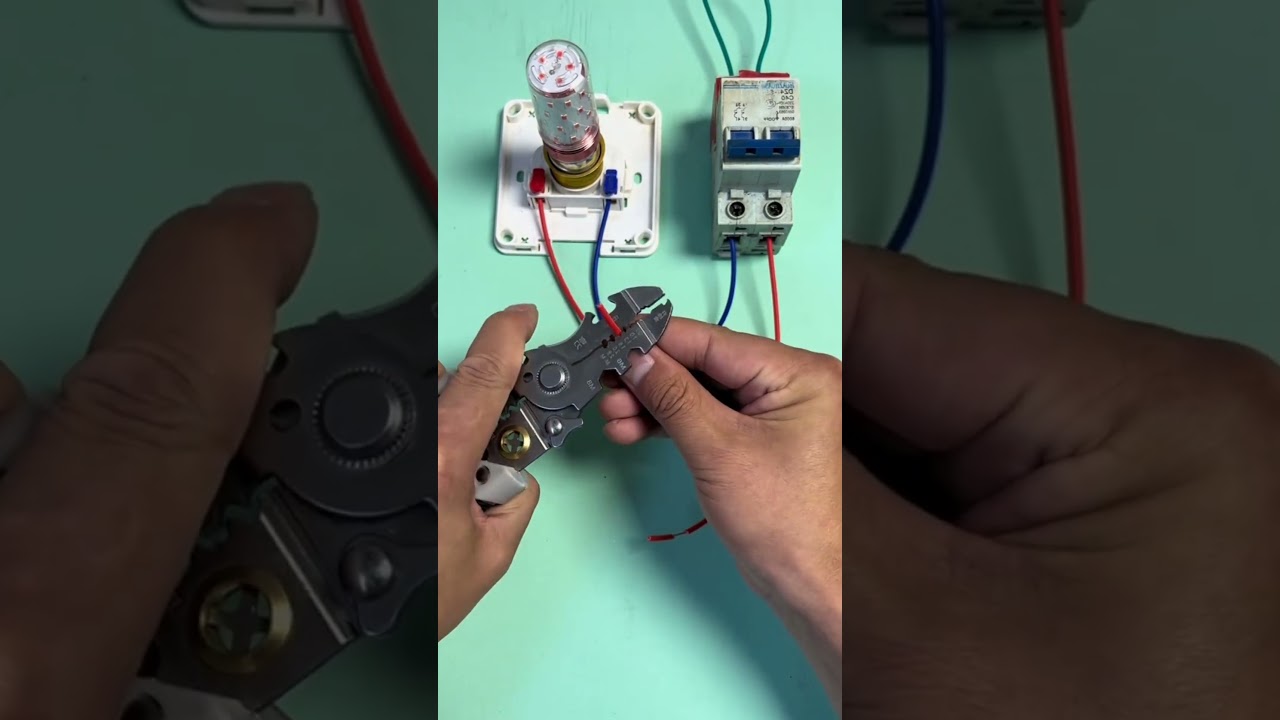 Creation of a alarm light  #diyproject #electrician #theplumberguy #construction #plumbinglife