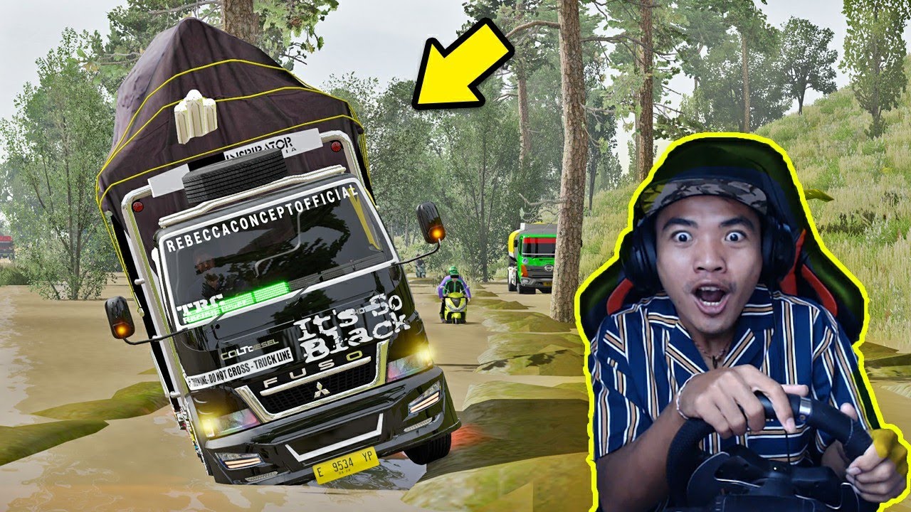 HAMPIR TENGGELAM TRUK ITS SO BLACK DIJALUR KALIMANTAN - ETS2
