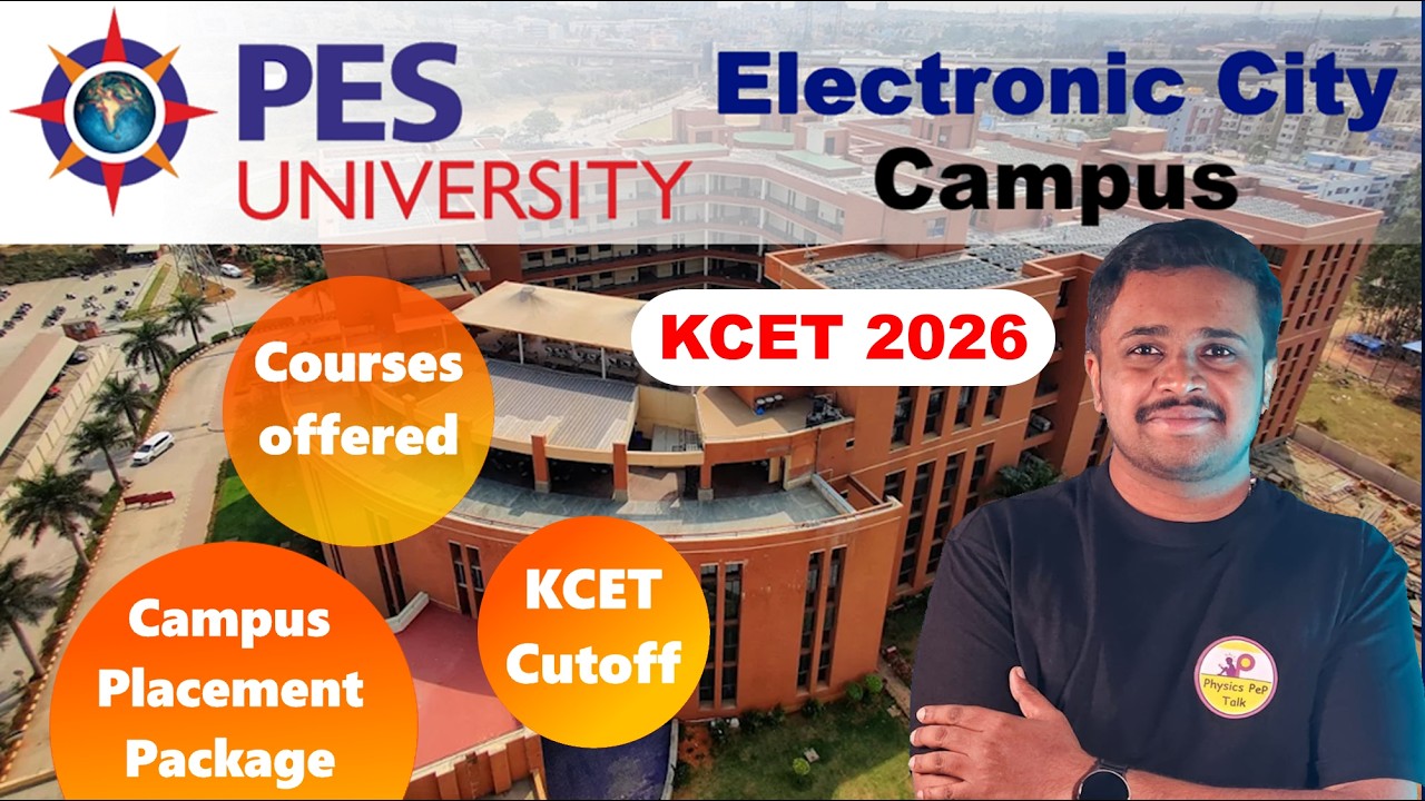 PES University Electronic City 🔥(E141) KCET Cutoff 2026😎 | Seats, Courses, Placements, Salary