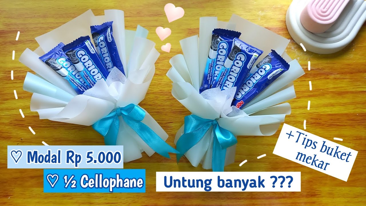 Buket Snack Modal Rp 5000 || Buket Low Budget, Gembul Hemat Kertas
