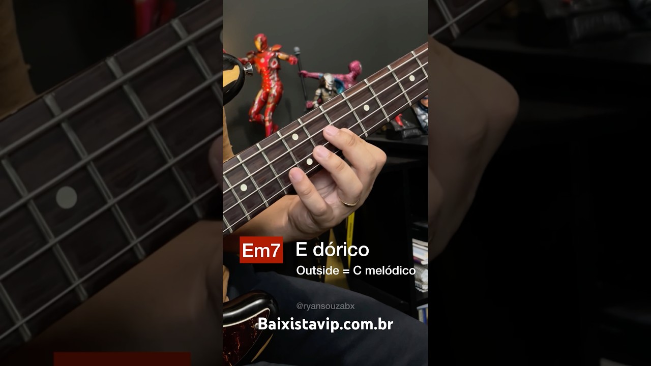 🔴Lick Outside sobre Em7 #baixistavip #bass #contrabaixo #auladebaixo #basslicks #frasesdebaixo