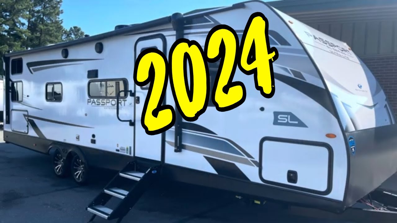 NEW 2024 KEYSTONE PASSPORT SL SERIES 282QB TRAVEL TRAILER QUAD BUNK BEDS SOLAR WALKTHROUGH 4 BUNKS