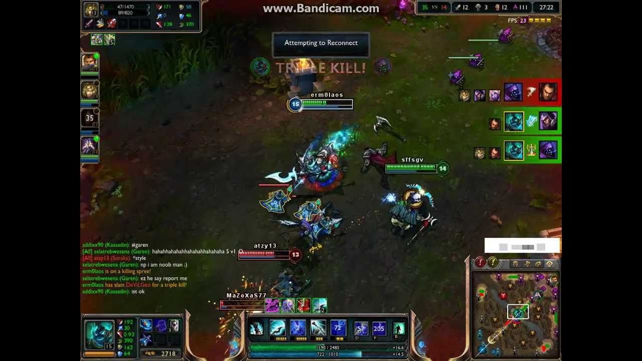 Heca amazing PENTAKILL!!!