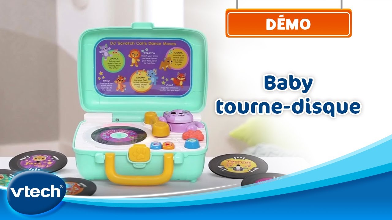 Baby tourne-disque - Première platine vintage pour bébé, 1-4 ans | VTech