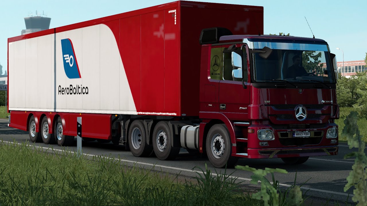 Mercedes Actros 2560 - Transporting Medical Equipment - Euro Truck Simulator 2